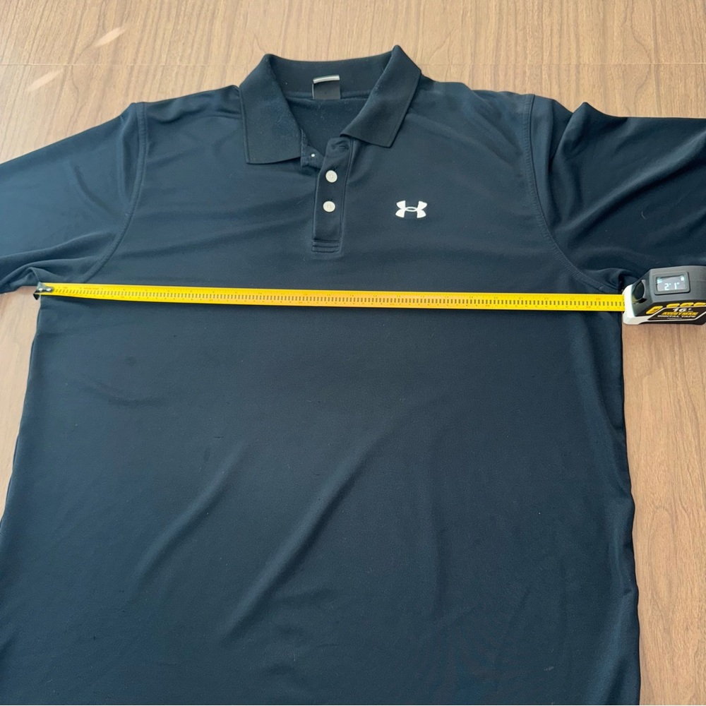 Under Armour Men’s XL Black Polo Shirt Golf Athleisure Casual Business - Picture 8 of 10